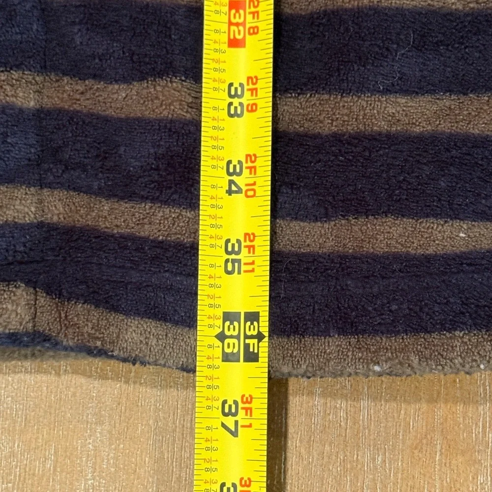 Tucker + Tate Kids’ Hooded Plush Robe Navy Eclipse‎ Stripe Size 10/12